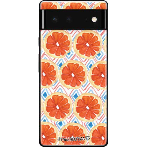 Bouffants and Broken Hearts Citrus Geo Google Pixel 6 Skin